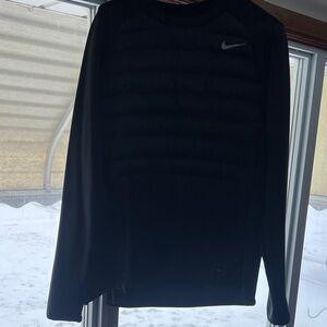 Nike Black Long Sleeve Top with Logo